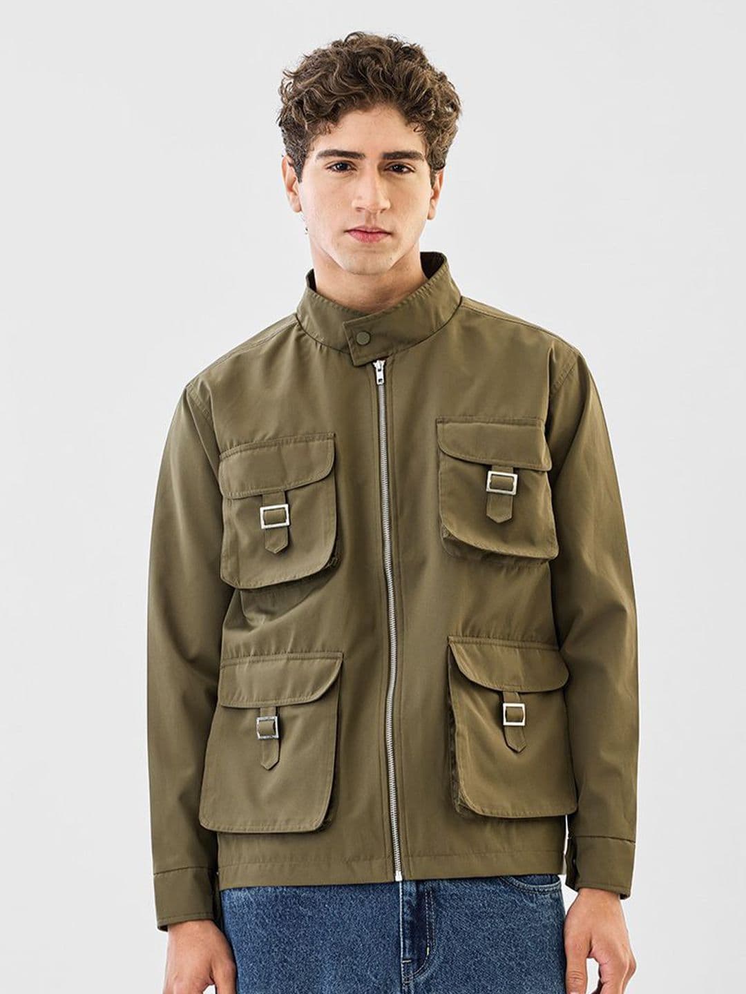 Snitch Men Mandarin Collar Solid Tailored Jacket - view 1
