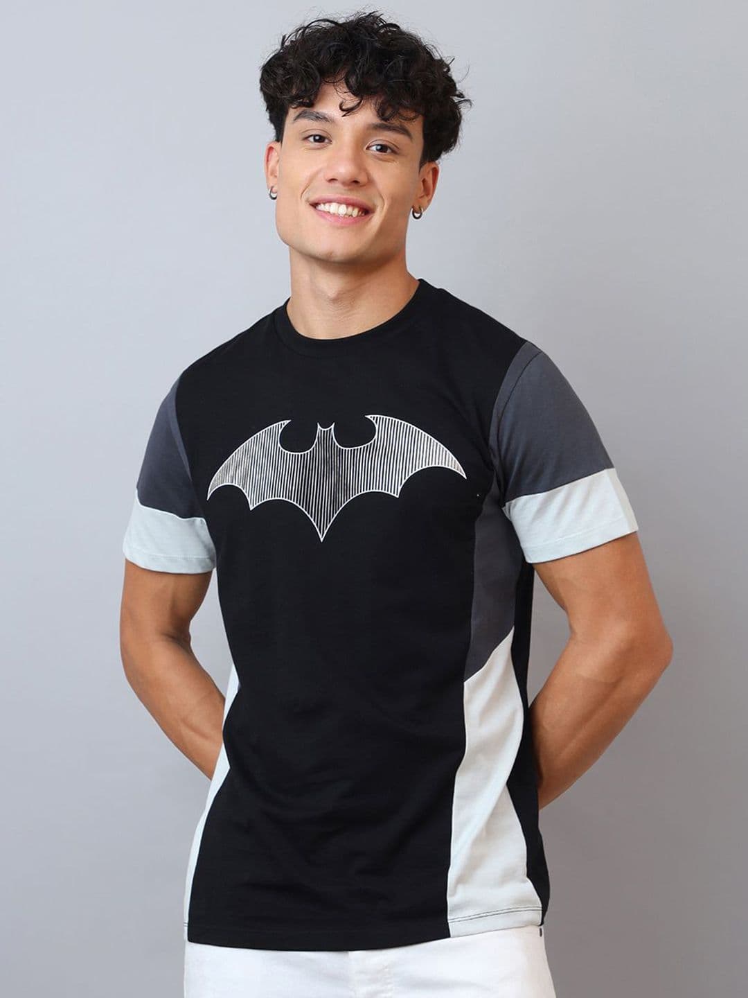 Free Authority Batman Printed Round Neck Pure Cotton T-Shirt - view 1
