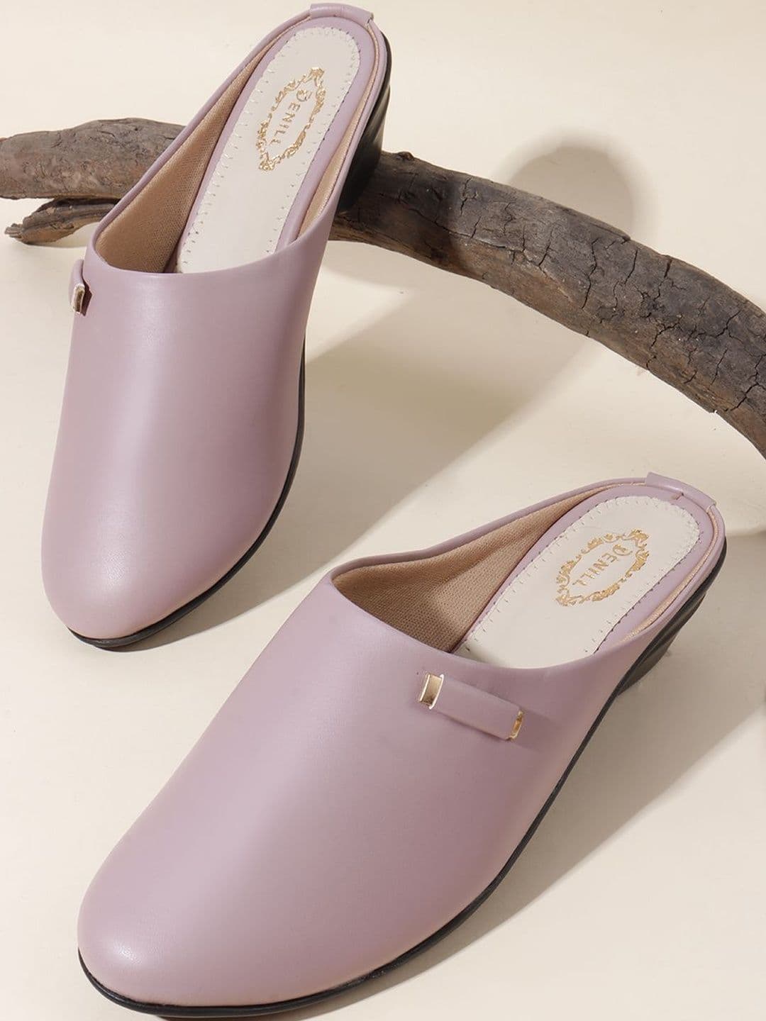 Denill Women Rose Slip-On Synthetic Leather Closed Pointed Toe Ballerinas - view 1