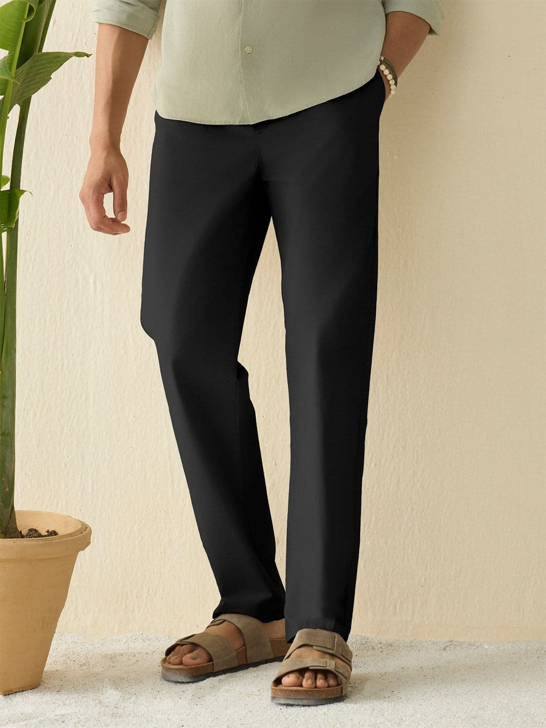 XYXX Zen Men Cotton Solid Relaxed Pant - view 1