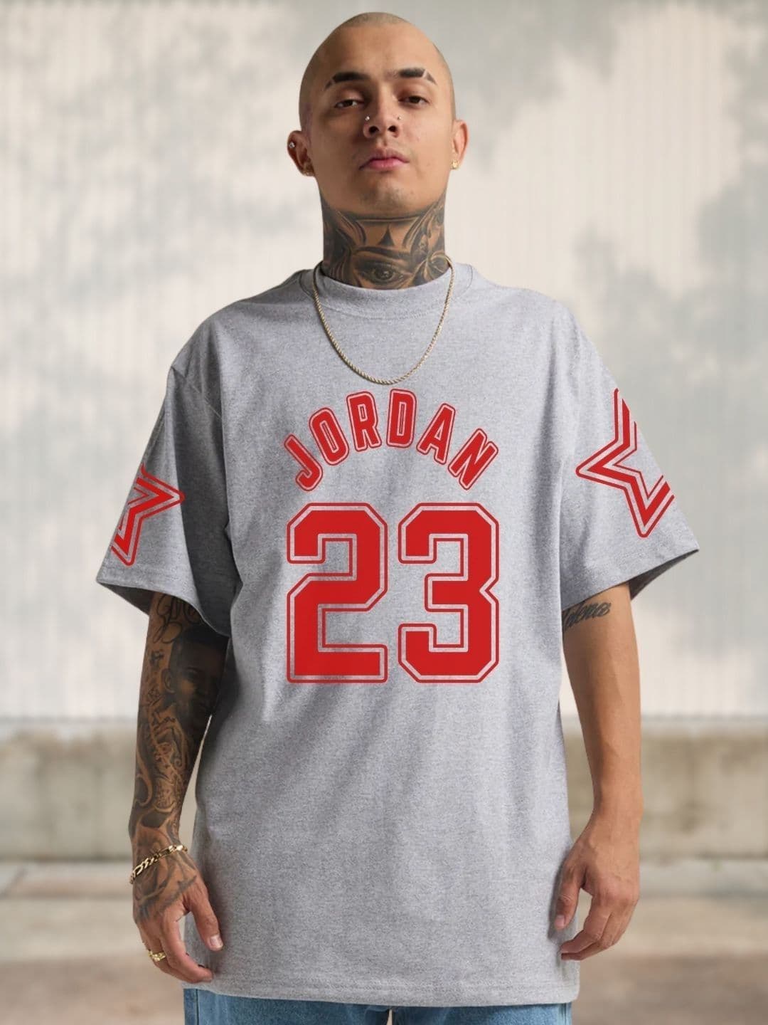 Cool Plus Men Typography Printed Round Neck Cotton Oversized T-shirt - view 1