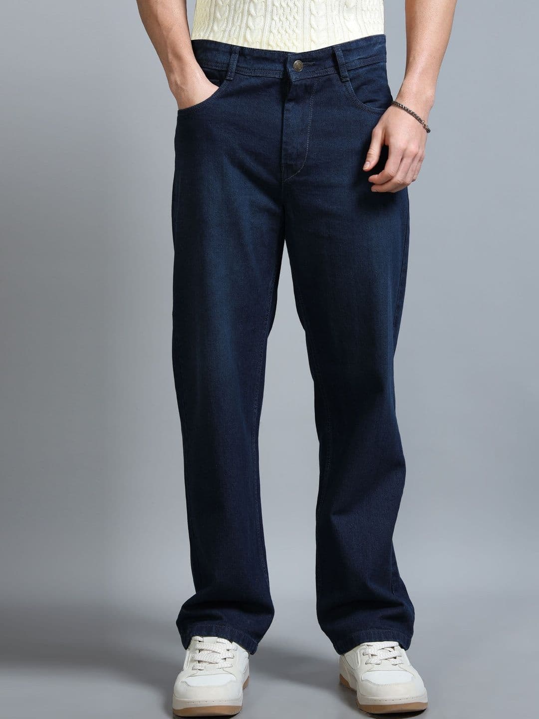 Roadster Men Mid-Rise Light Fade Baggy Jeans - view 1