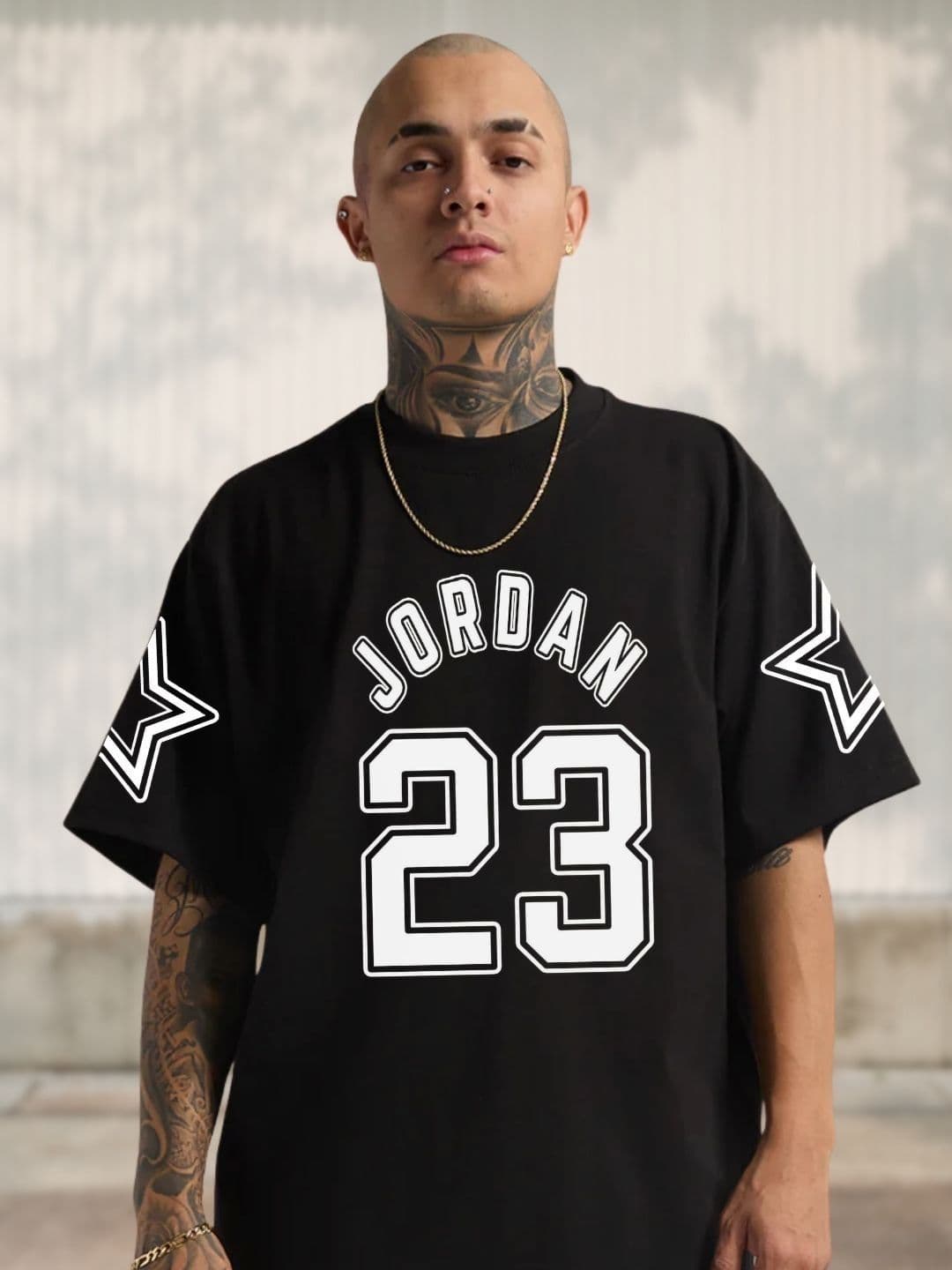 Cool Plus Men Typography Printed Round Neck Cotton Oversized T-shirt - view 1