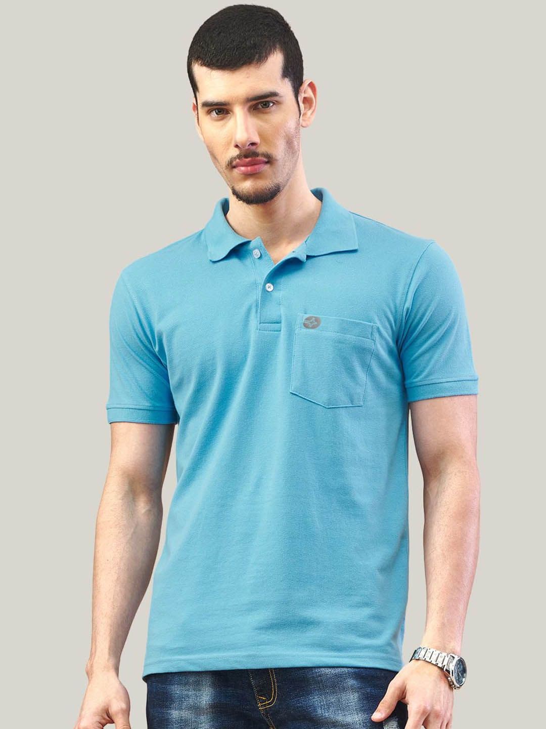 LUX NITRO Men Solid Polo Collar Cotton T-shirt - view 1