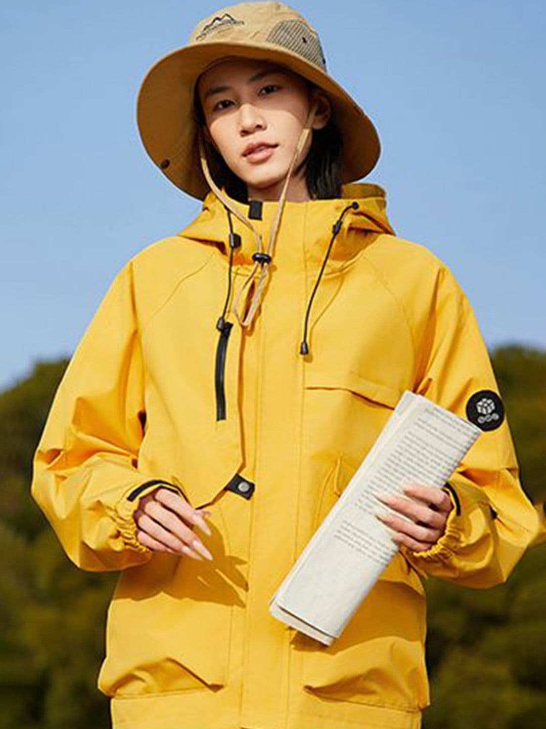 StyleCast x Revolte Men Hooded Solid Windcheater Tailored Jacket - view 1