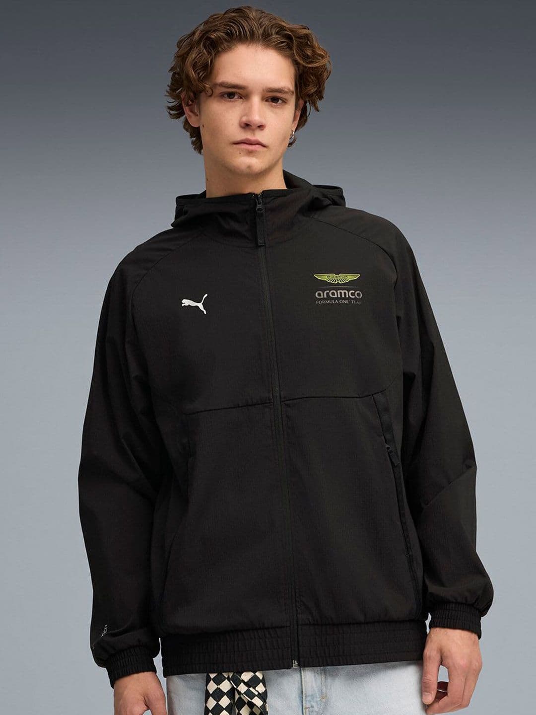 PUMA Motorsport ASTON MARTIN ARAMCO F1(r) TEAM PUMATECH Men's Hooded Jacket - view 1