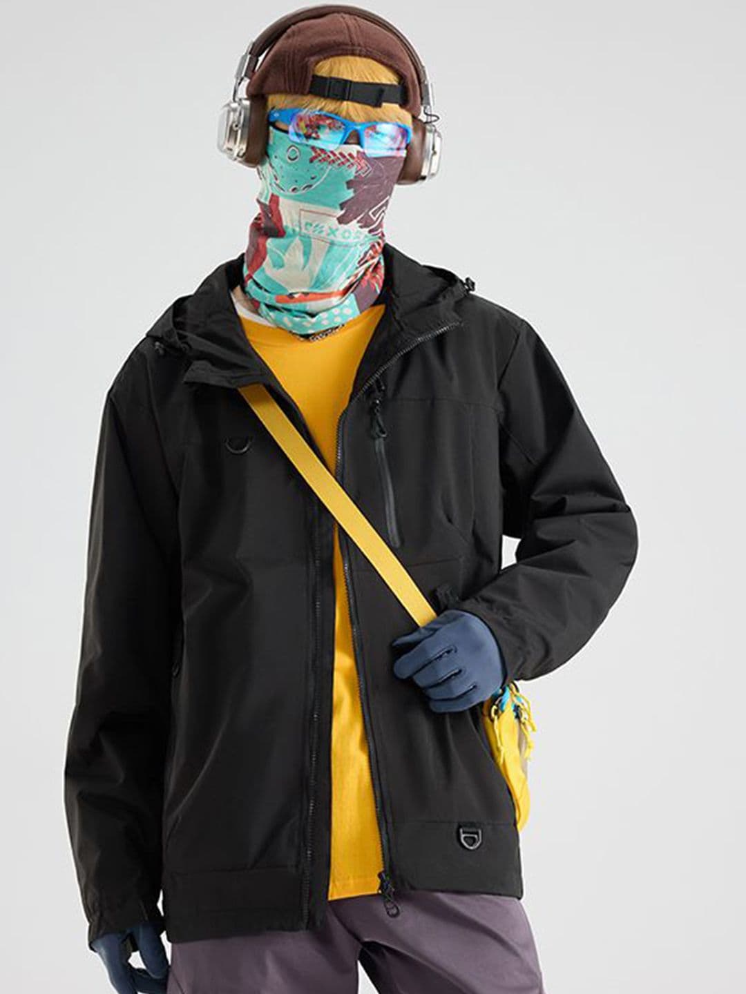 StyleCast x Revolte Men Hooded Solid Windcheater Tailored Jacket - view 1