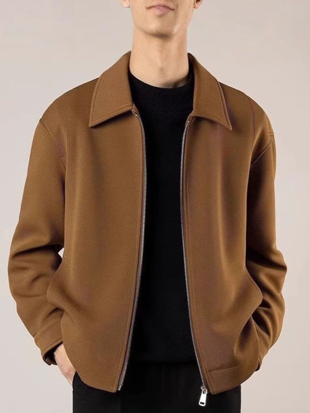 Mast & Harbour Men Spread Collar Solid Tailored Jacket - view 1