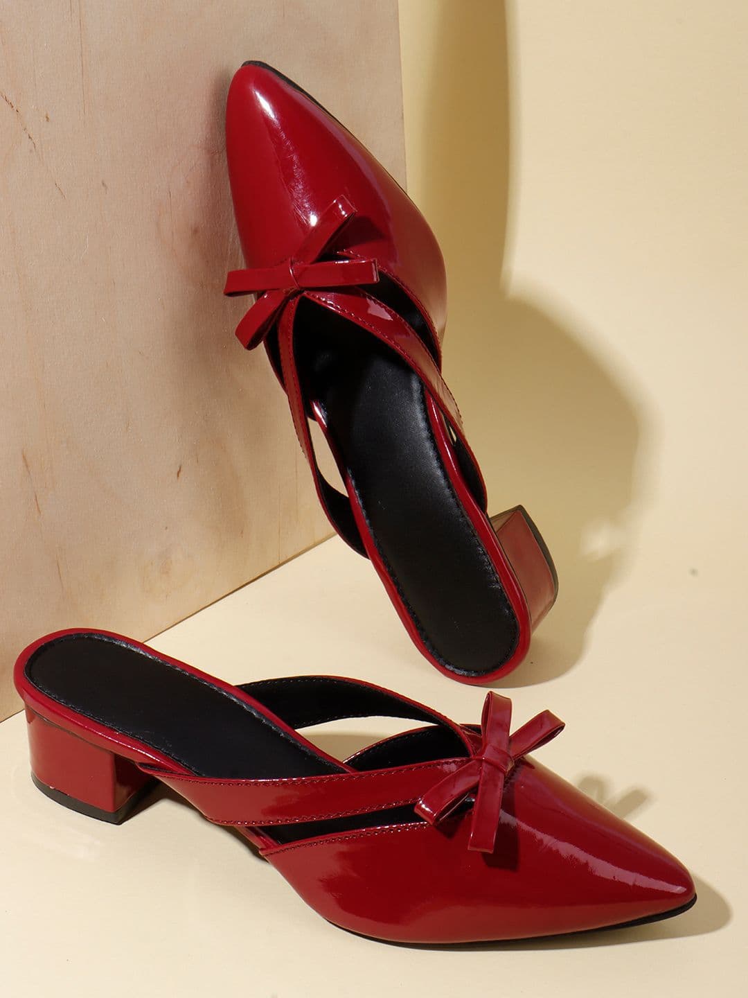 AVIVASTYLE Women Pointed Toe Block heels Pumps - view 1
