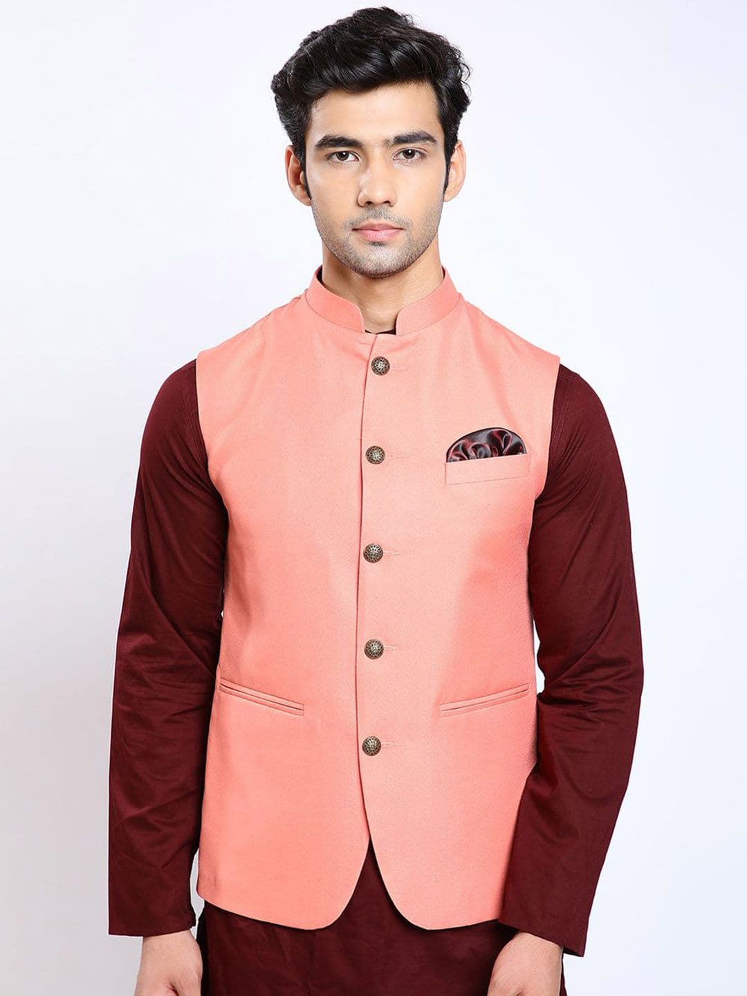 Awadhshree Men Mandarin-Neck Nehru Jacket - view 1