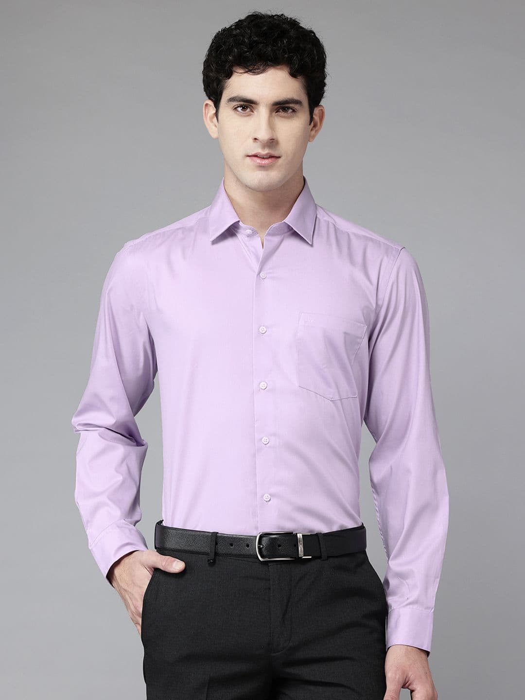 Arrow Manhattan Pure Cotton Cutaway Collar Slim Fit Formal Shirt - view 1