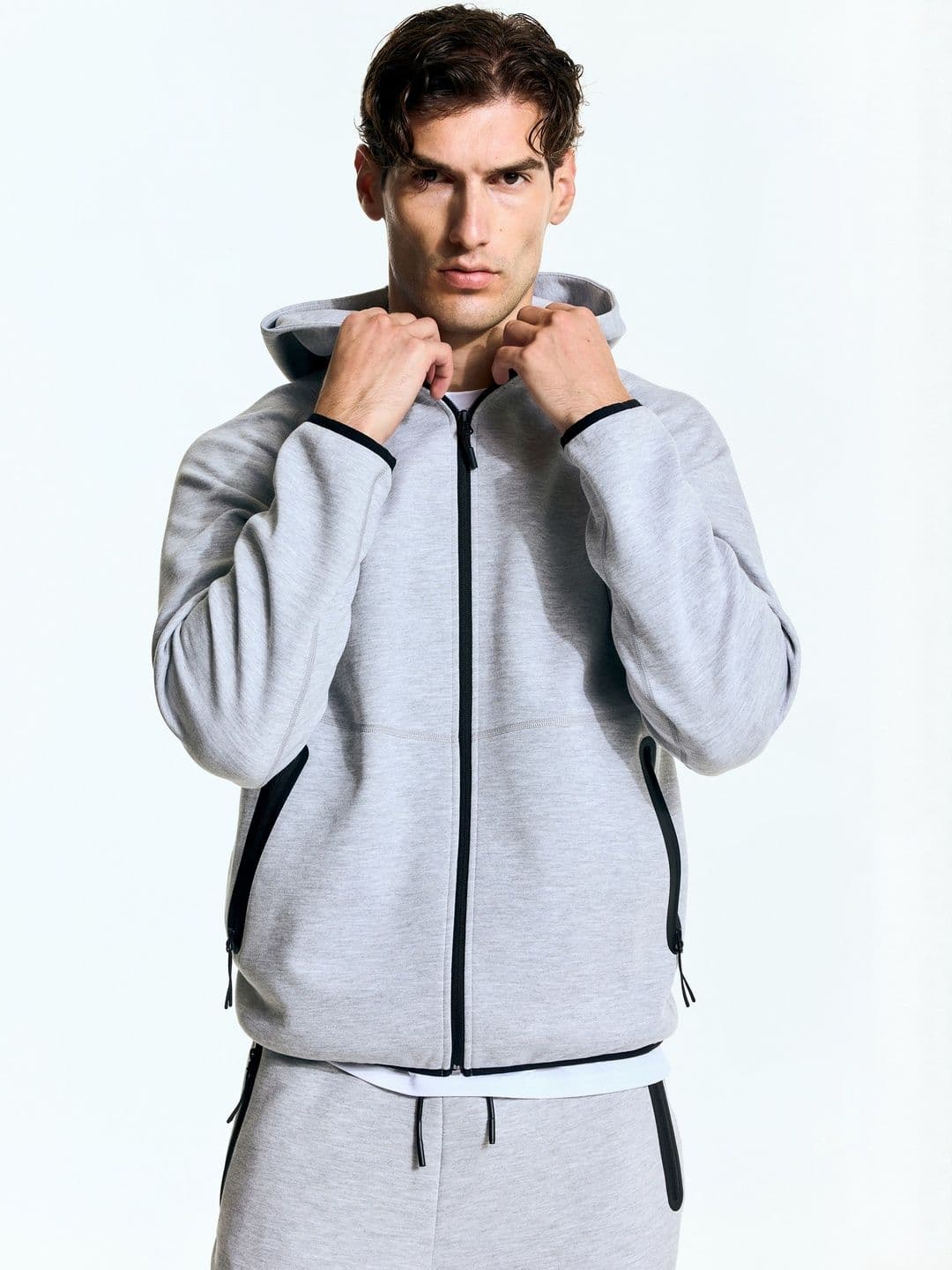 H&M MOVE Regular Fit Sports Zip-Through Hoodie In Drymove - view 1