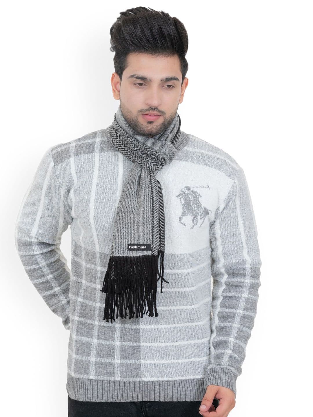 Amoldo Unisex Chevron Woolen Mufflers - view 1