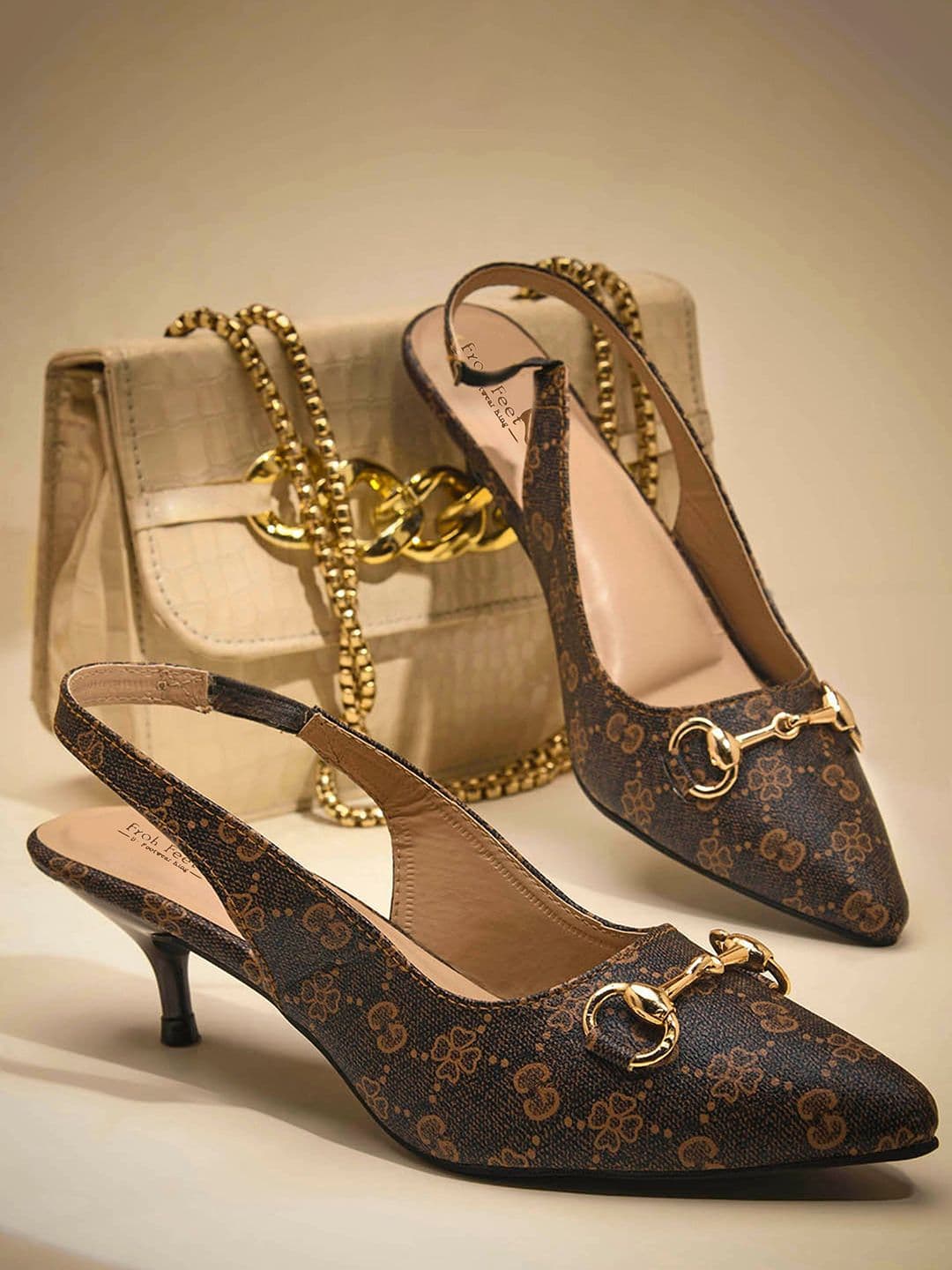 Froh Feet Women Printed Kitten Sandals - view 1