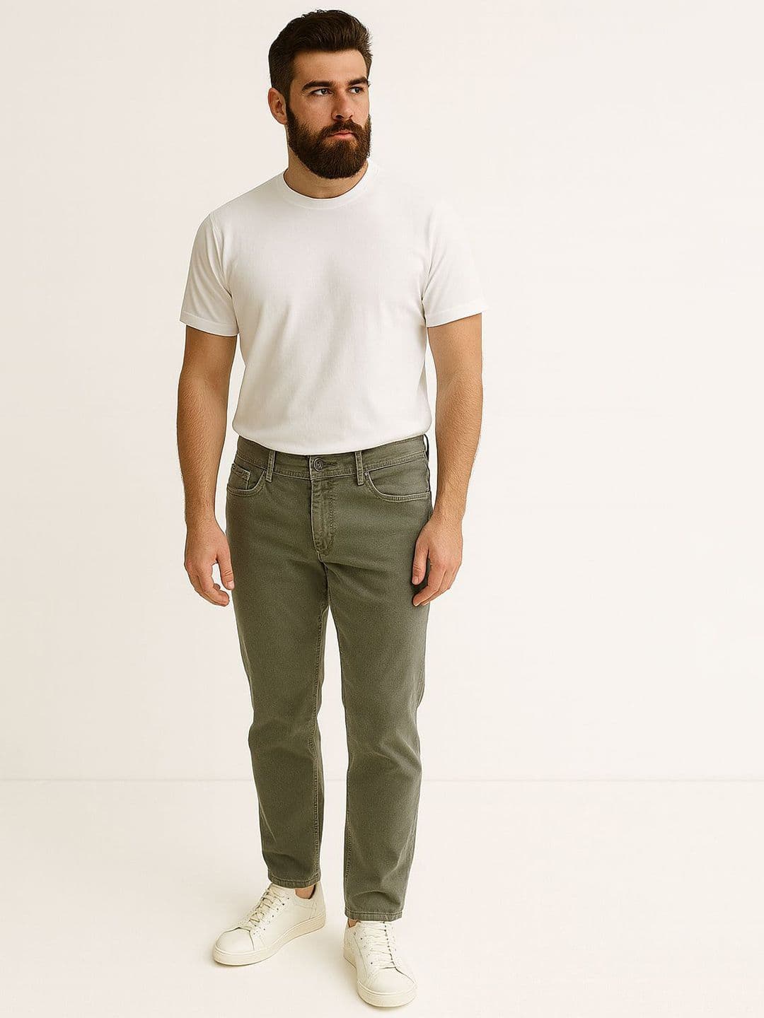 HIRRUX Men Comfort Regular Fit Mid-Rise Light Fade Jeans - view 1