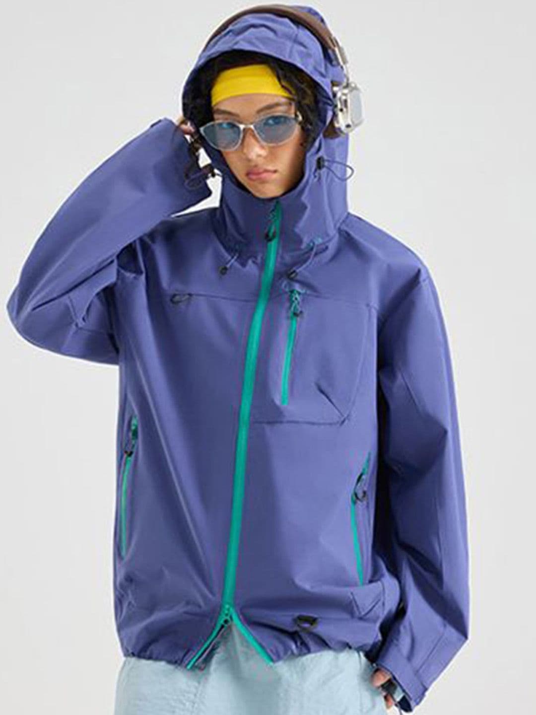 StyleCast x Revolte Men Hooded Solid Windcheater Tailored Jacket - view 1