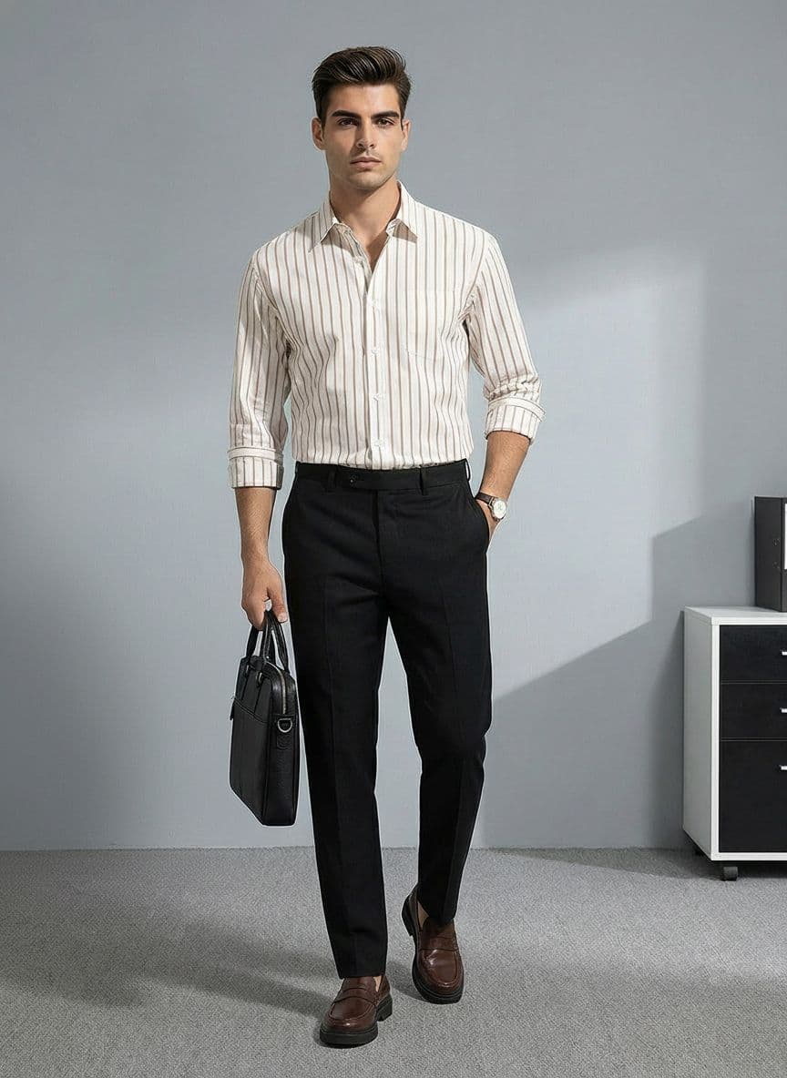 INVICTUS Men Slim Fit Formal Trousers - view 1