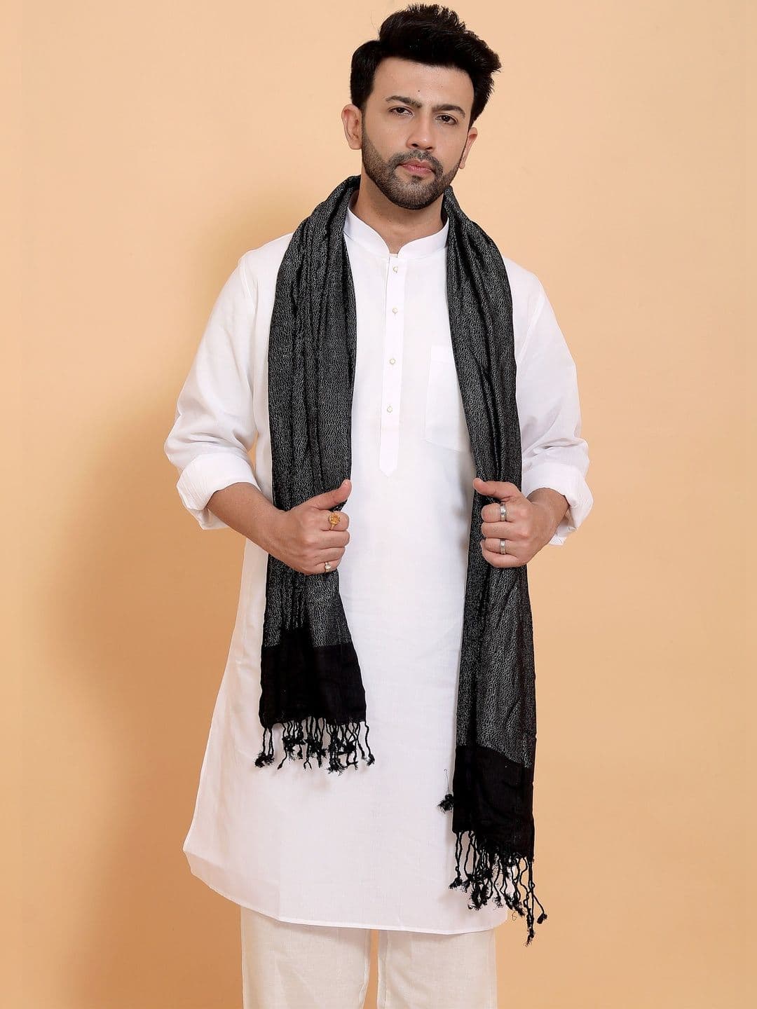 EBADAT Men Embroidered Scarf - view 1