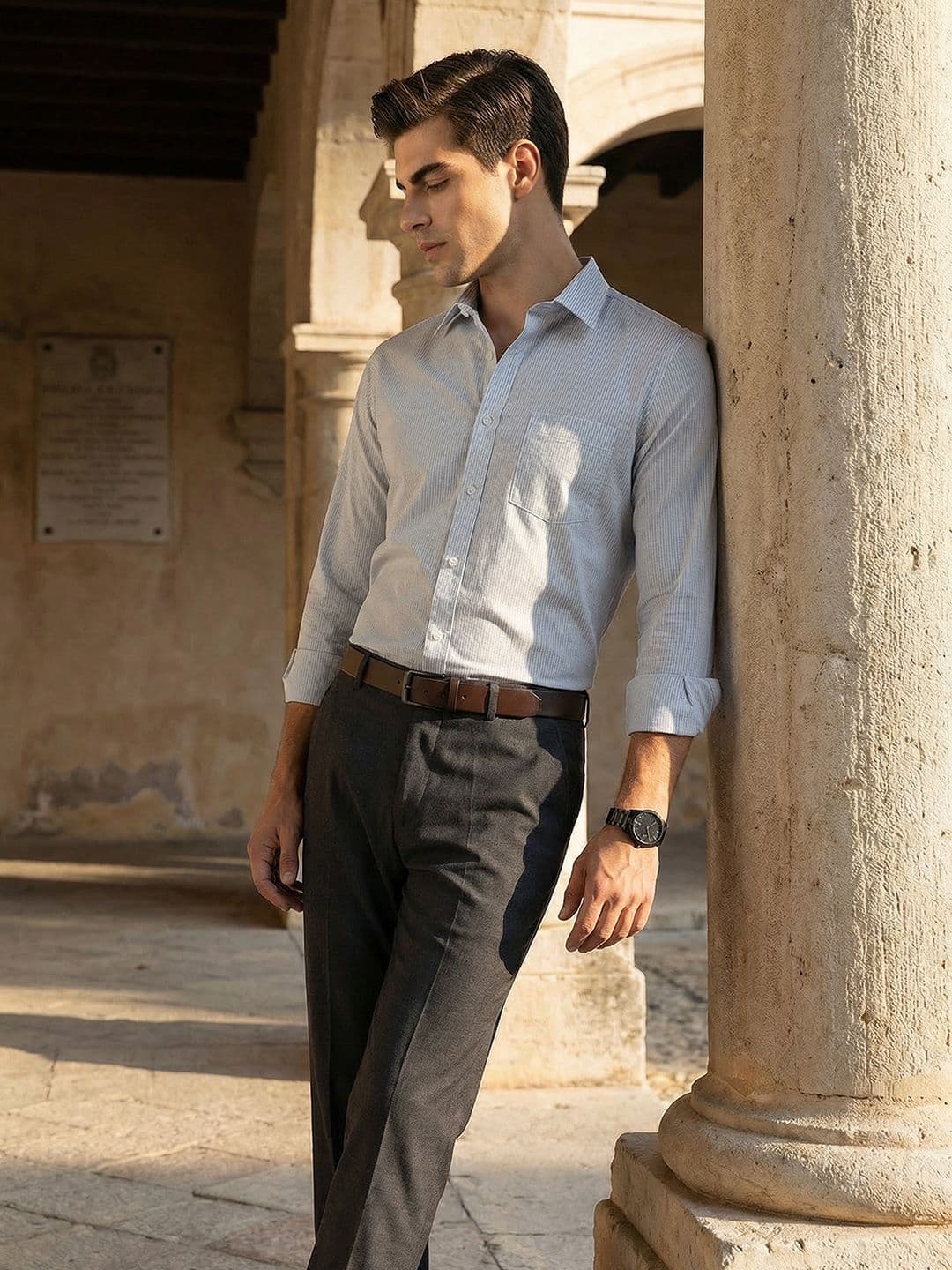 INVICTUS Self Design Formal Shirt - view 1