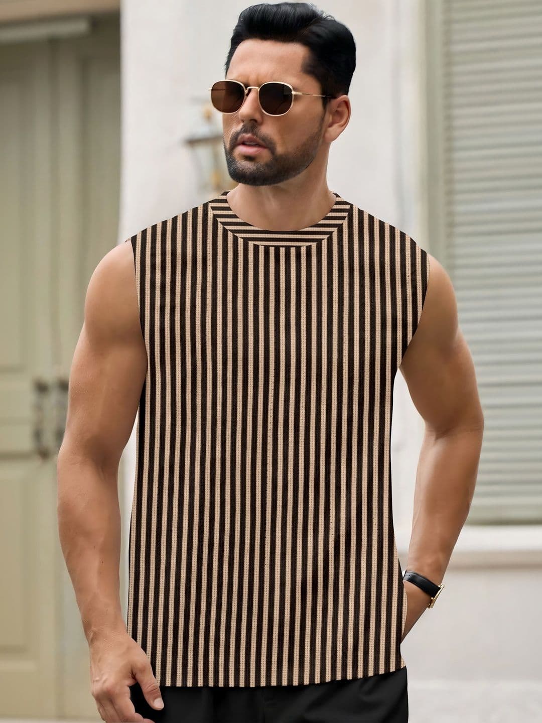 MODALEN Men Striped T-shirt - view 1