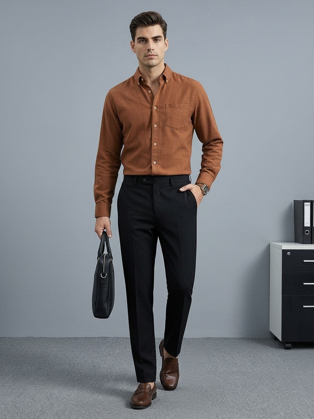 INVICTUS Men Slim Fit Formal Trousers - view 1