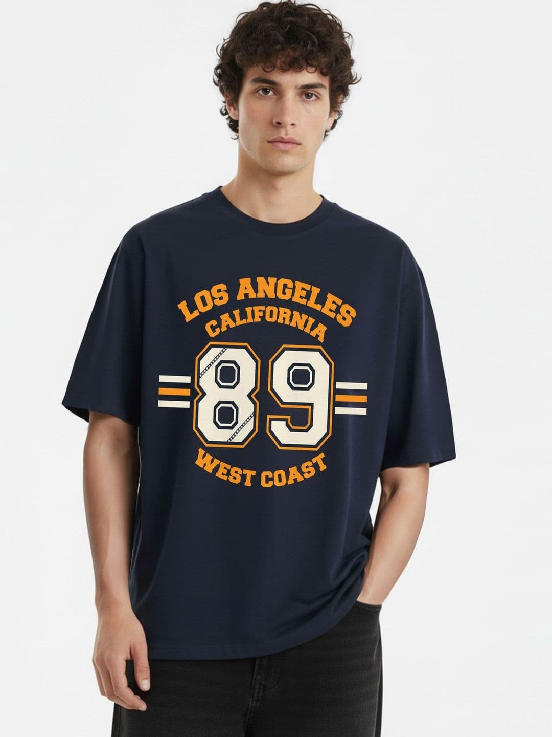 BonOrganik Men Cotton Oversized Korean Fit Tshirts - view 1