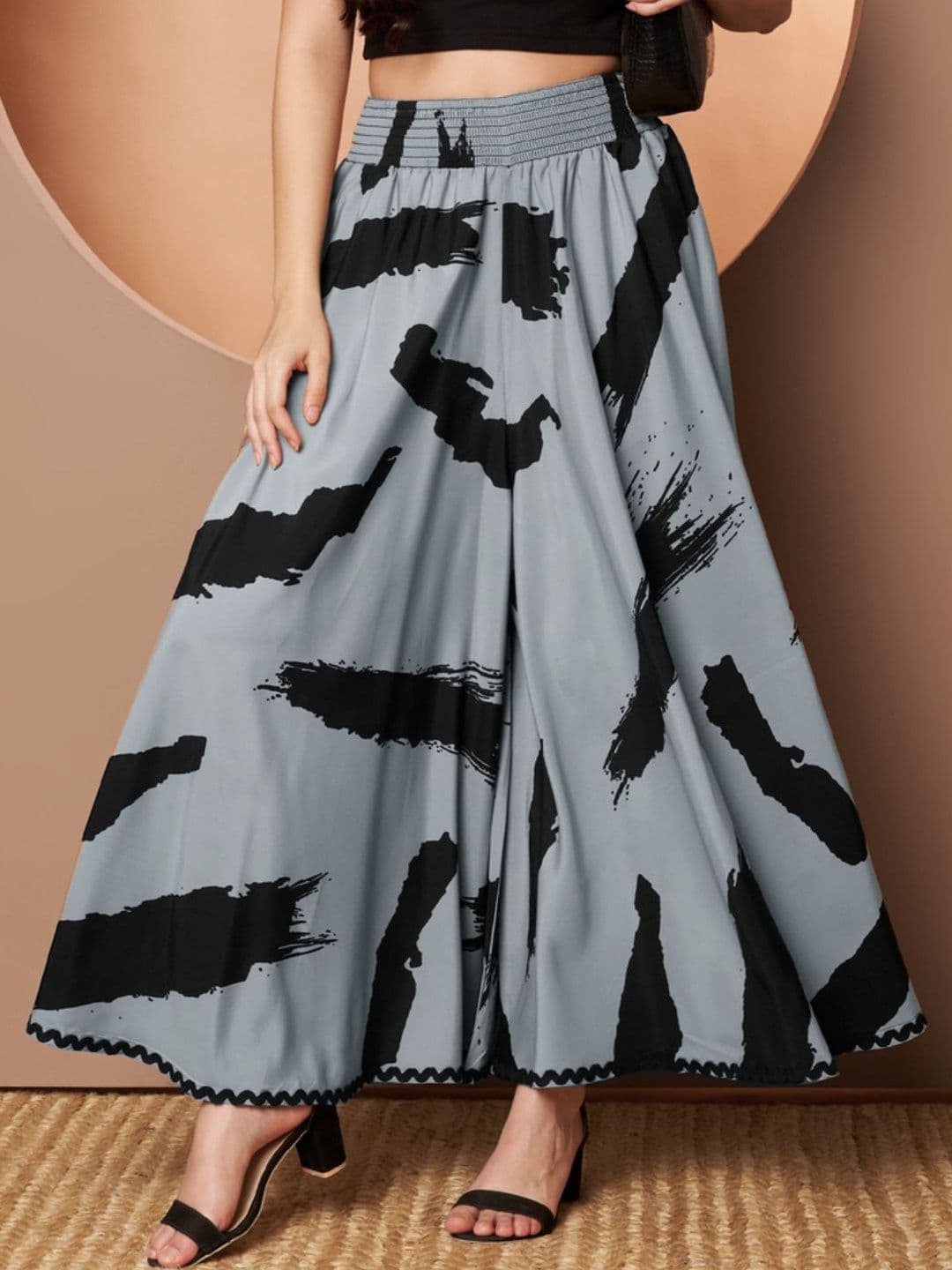 LookShine Women Printed Flared Palazzos - view 1
