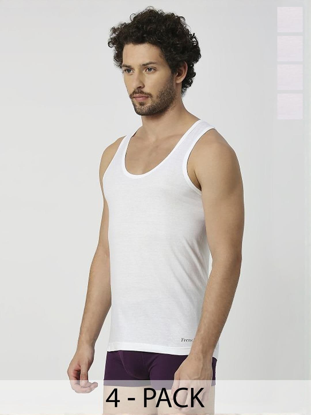 CAVENDERS Men White Innerwear Vests - view 1