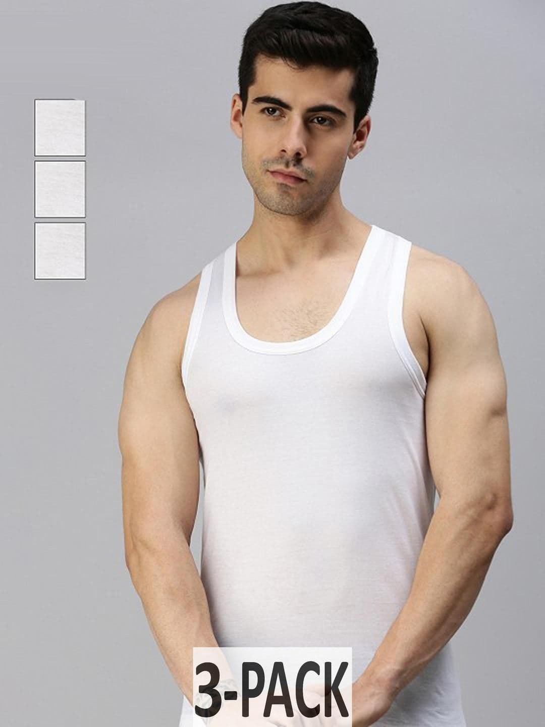 CAVENDERS Pack of 3 Cotton Innerwear Vests - view 1