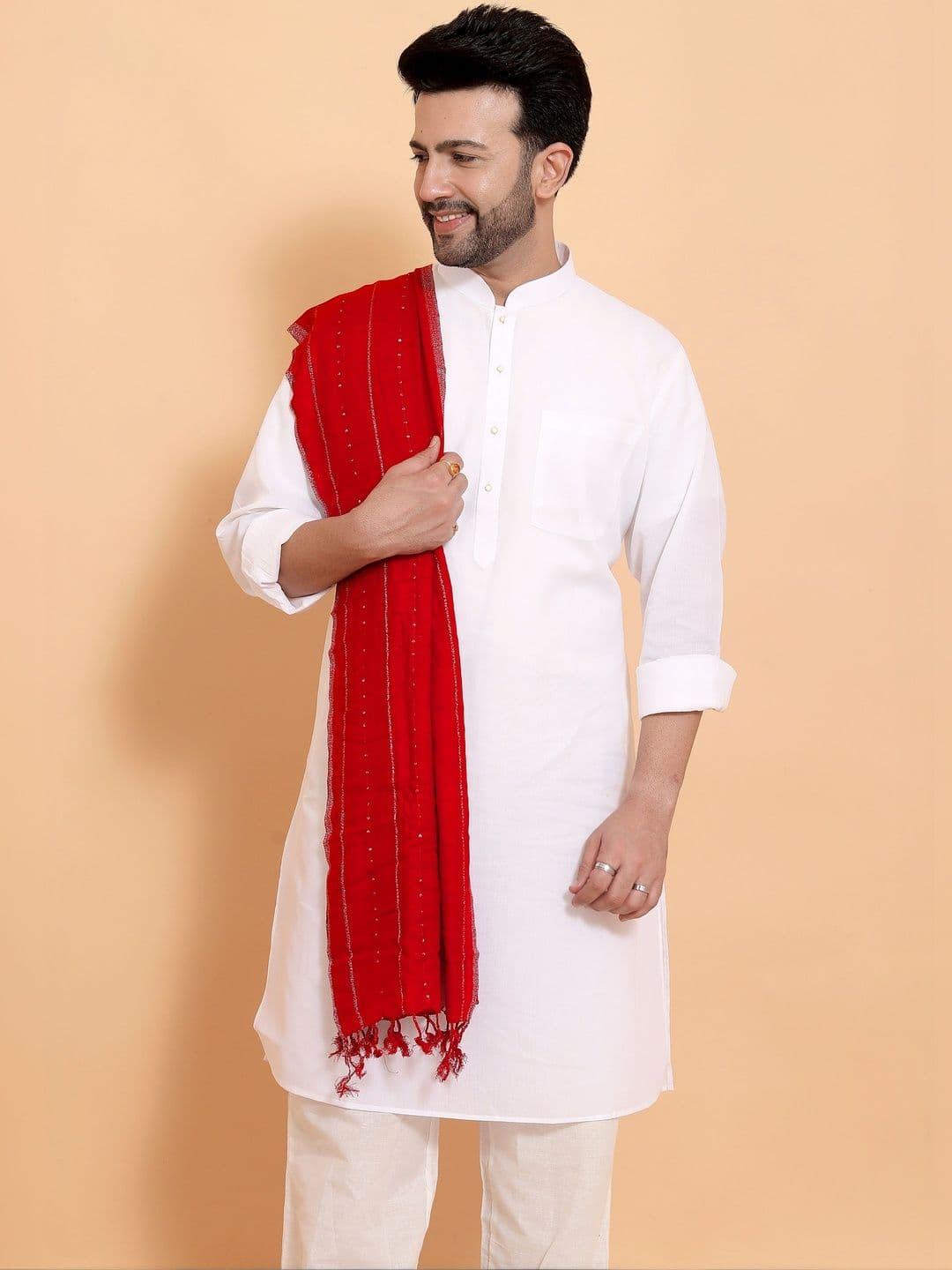 EBADAT Mens Viscose Rayon Scarf with Sequin Work - view 1