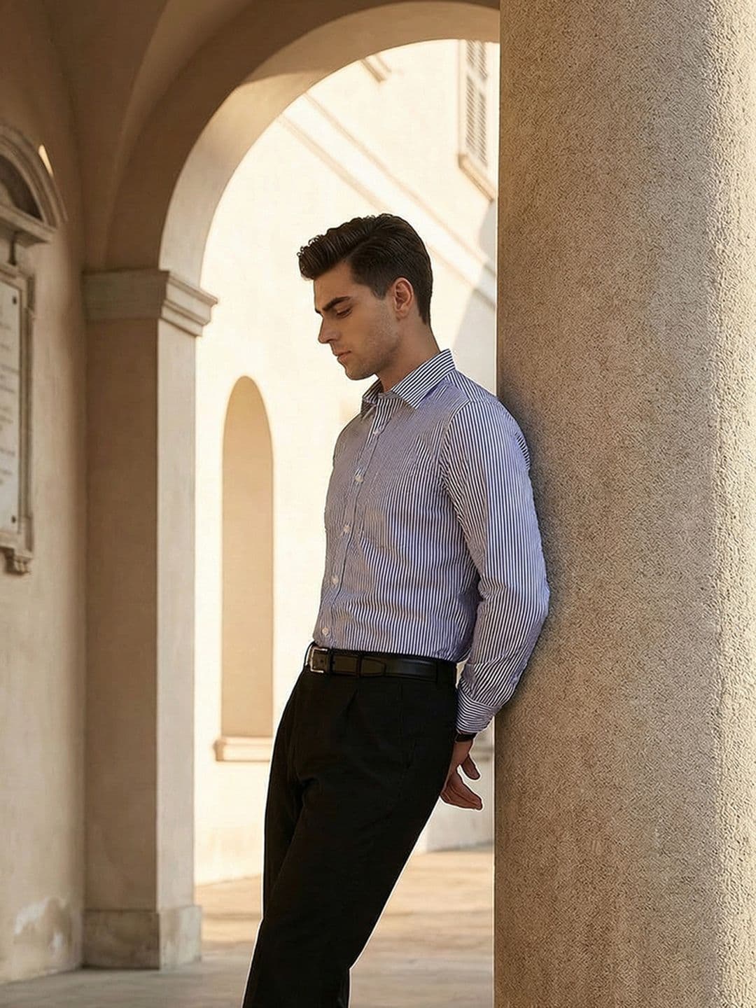 INVICTUS Urban Slim Fit Striped Formal Shirt - view 1