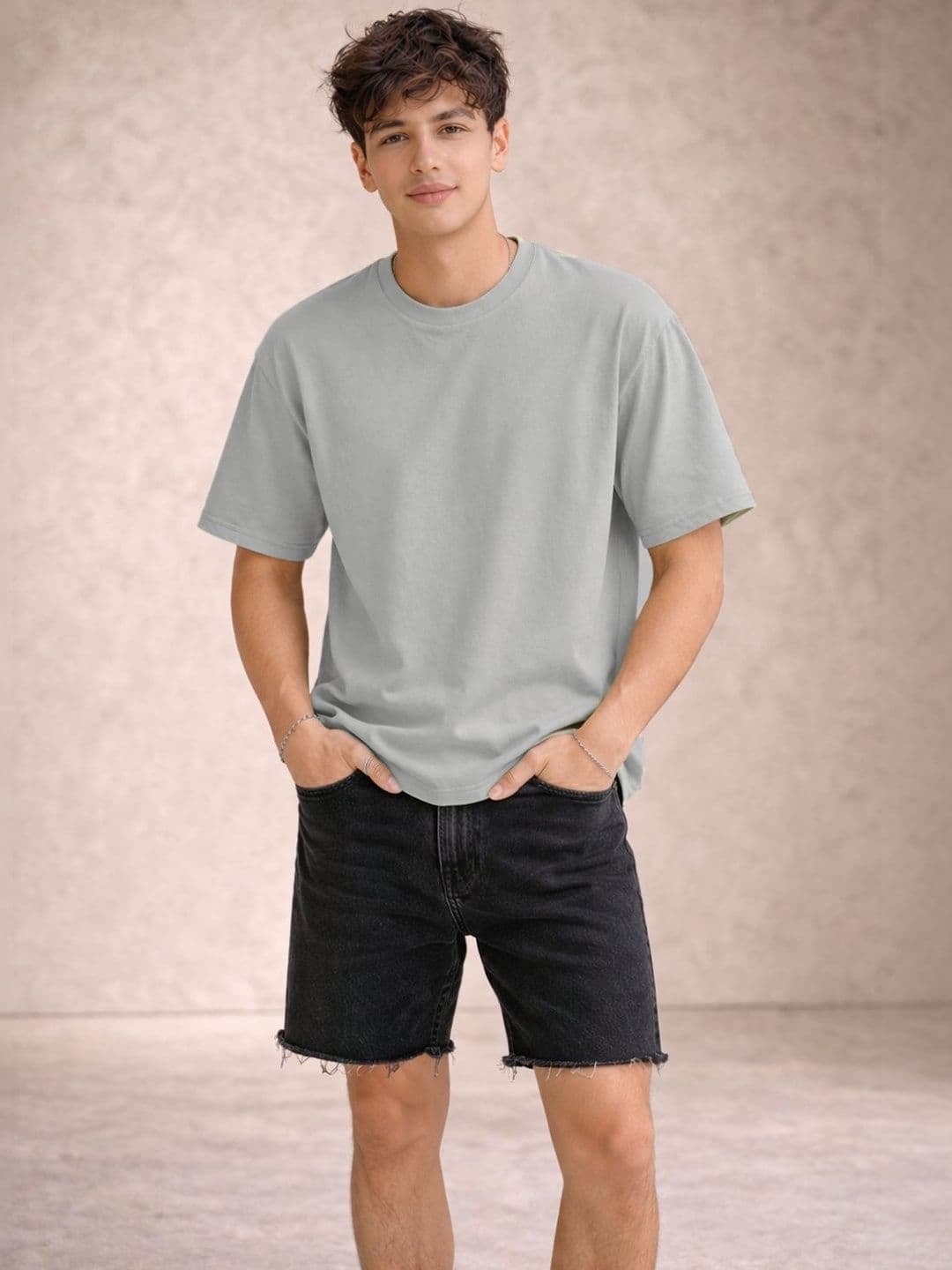 Mast & Harbour Men Drop-Shoulder Sleeves T-shirt - view 1