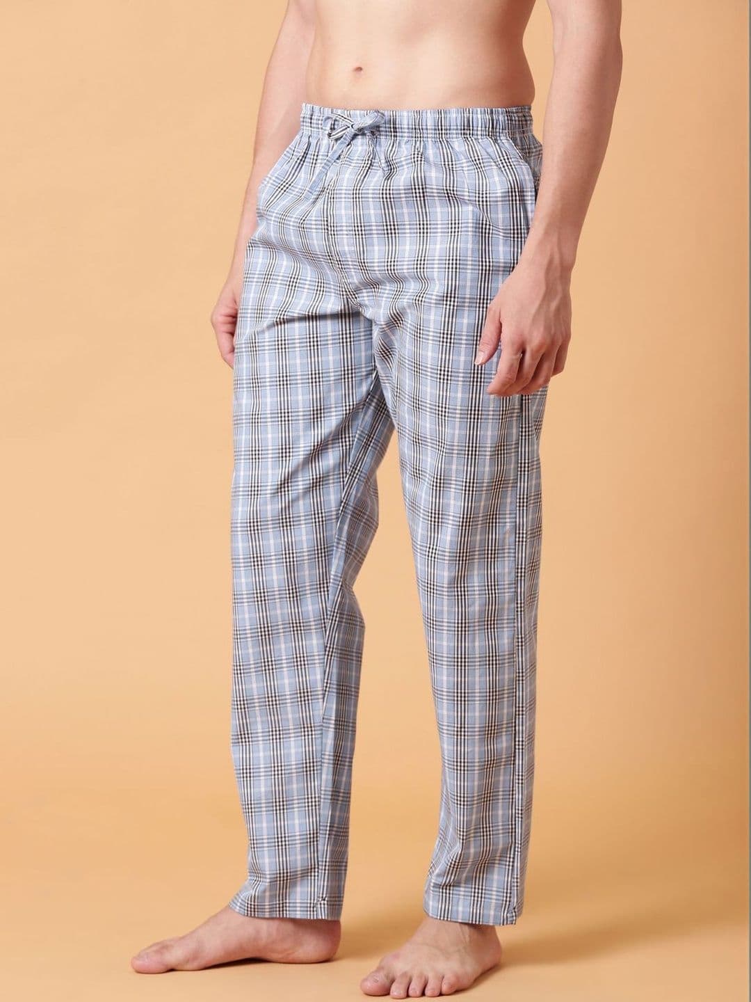 JOVEN Men Checked Cotton Lounge Pant - view 1