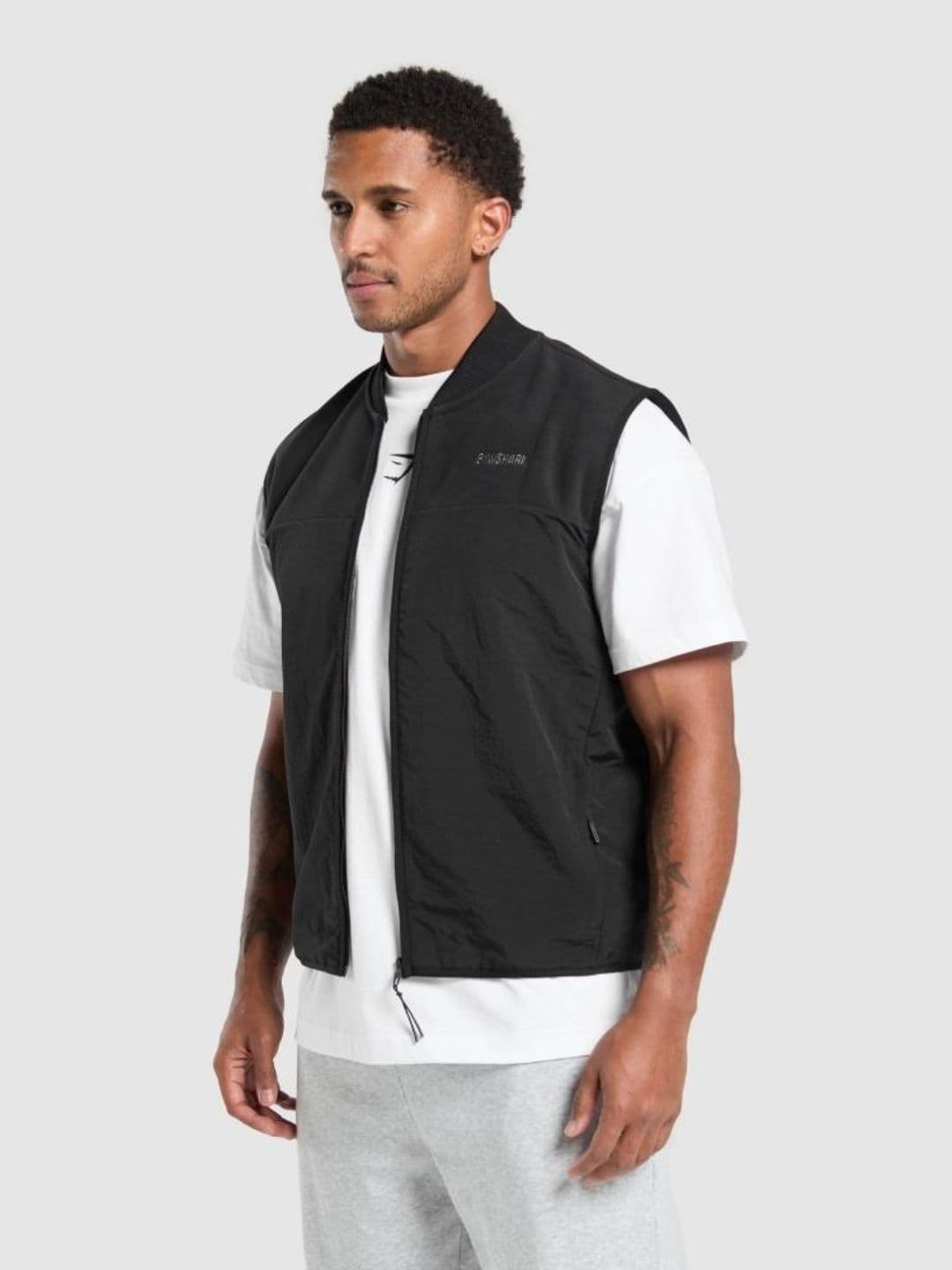 Gymshark Ribbed Collar Sleeveless Gilet - view 1