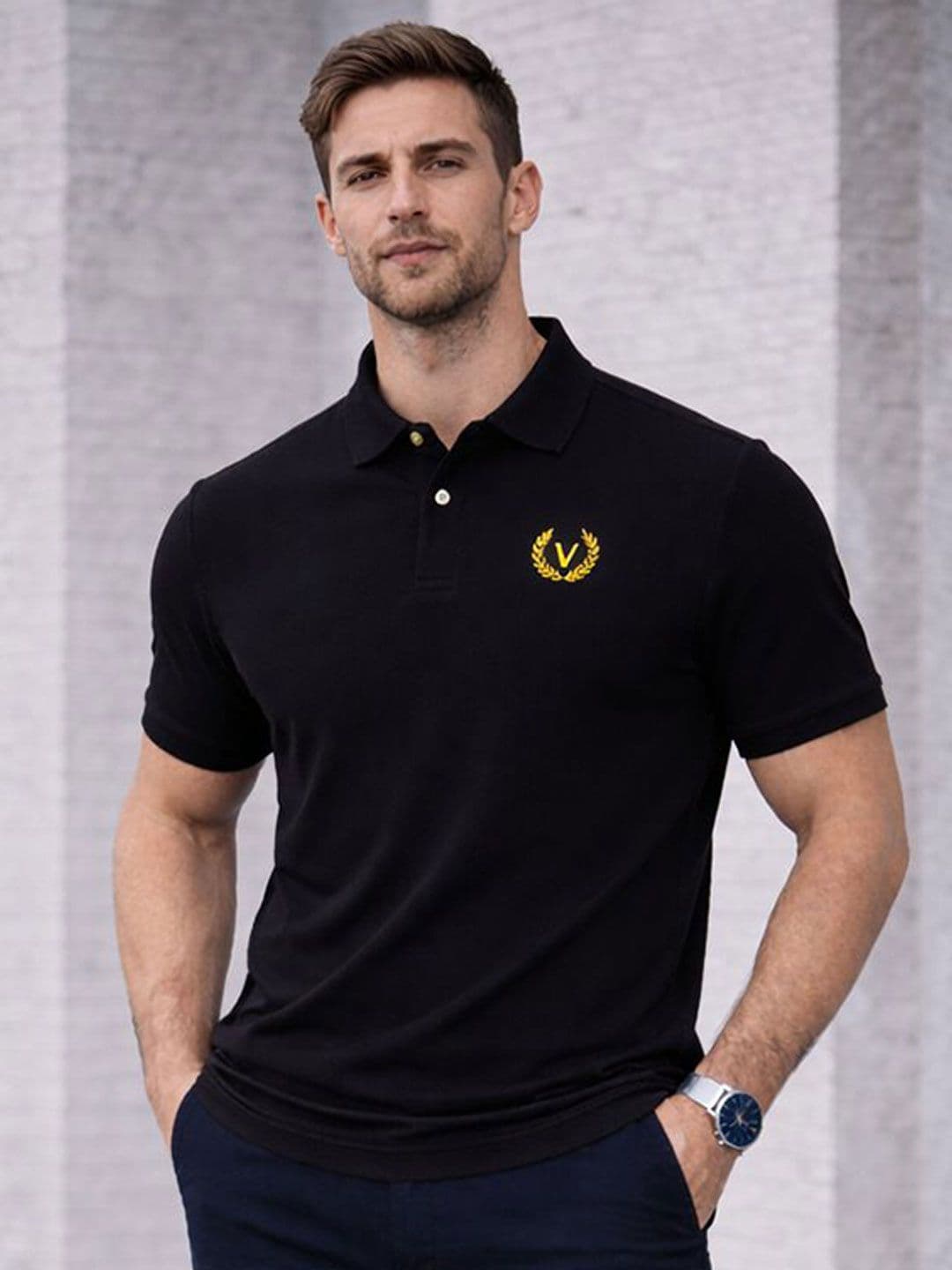 MACK JONNEY Men Polo Collar T-shirt - view 1