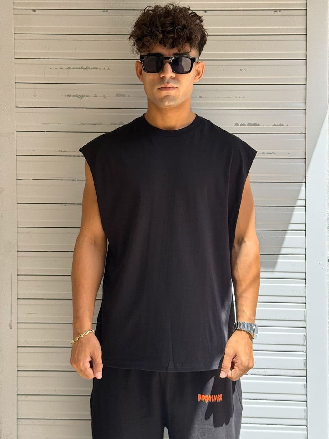 BDSQUARE Cotton Gym Vest - view 1