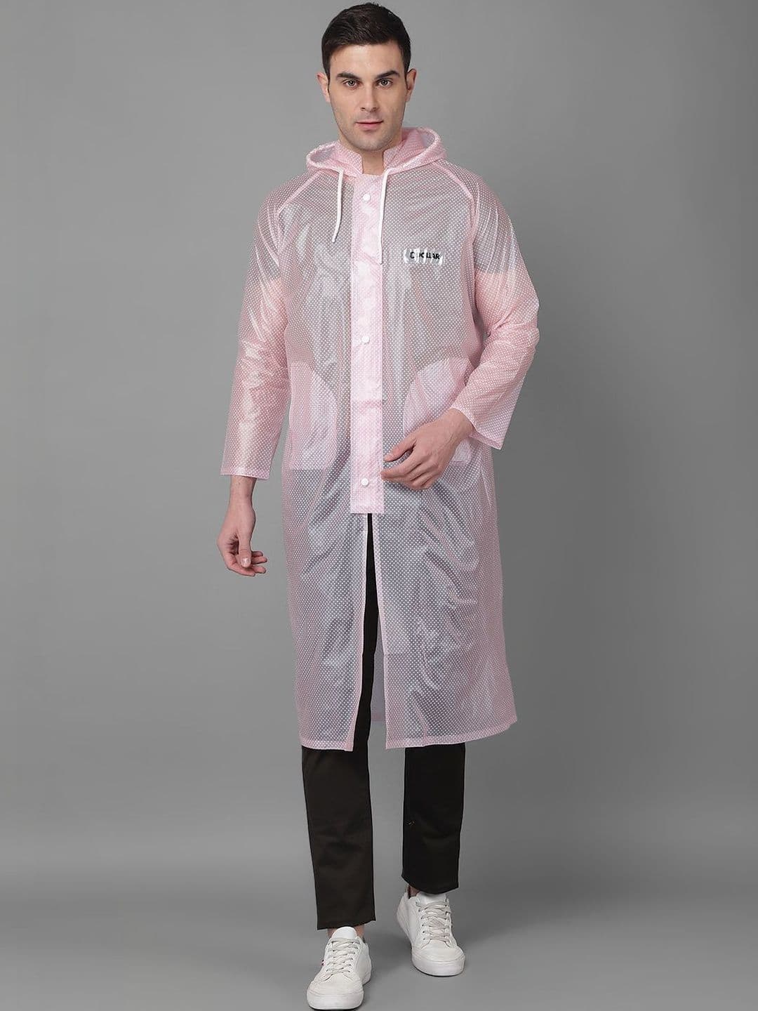 Dollar Solid Attached Hood Rain Suit - view 1