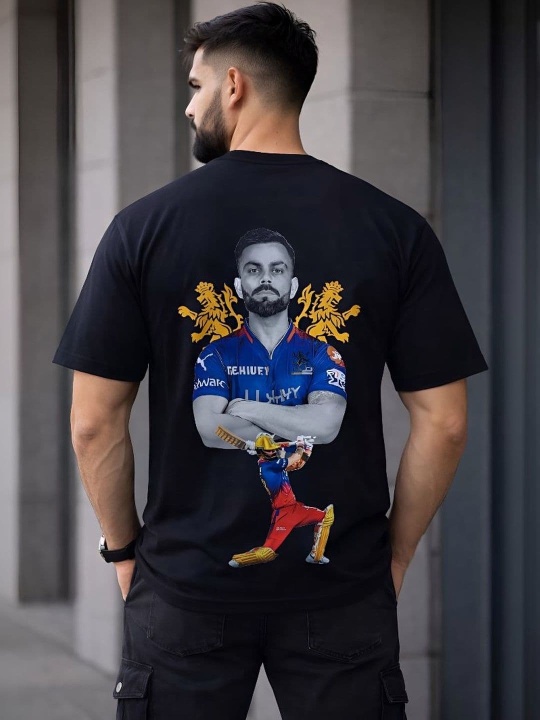 Nplusonefashion Men Sports Virat Kohli Printed T-shirt - view 1