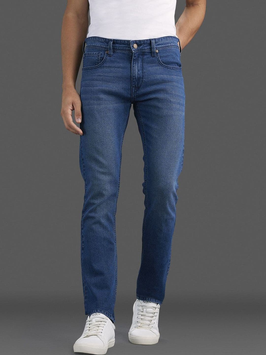 Pepe Jeans Men Vapour Slim Fit Mid-Rise Light Fade Stretchable Jeans - view 1