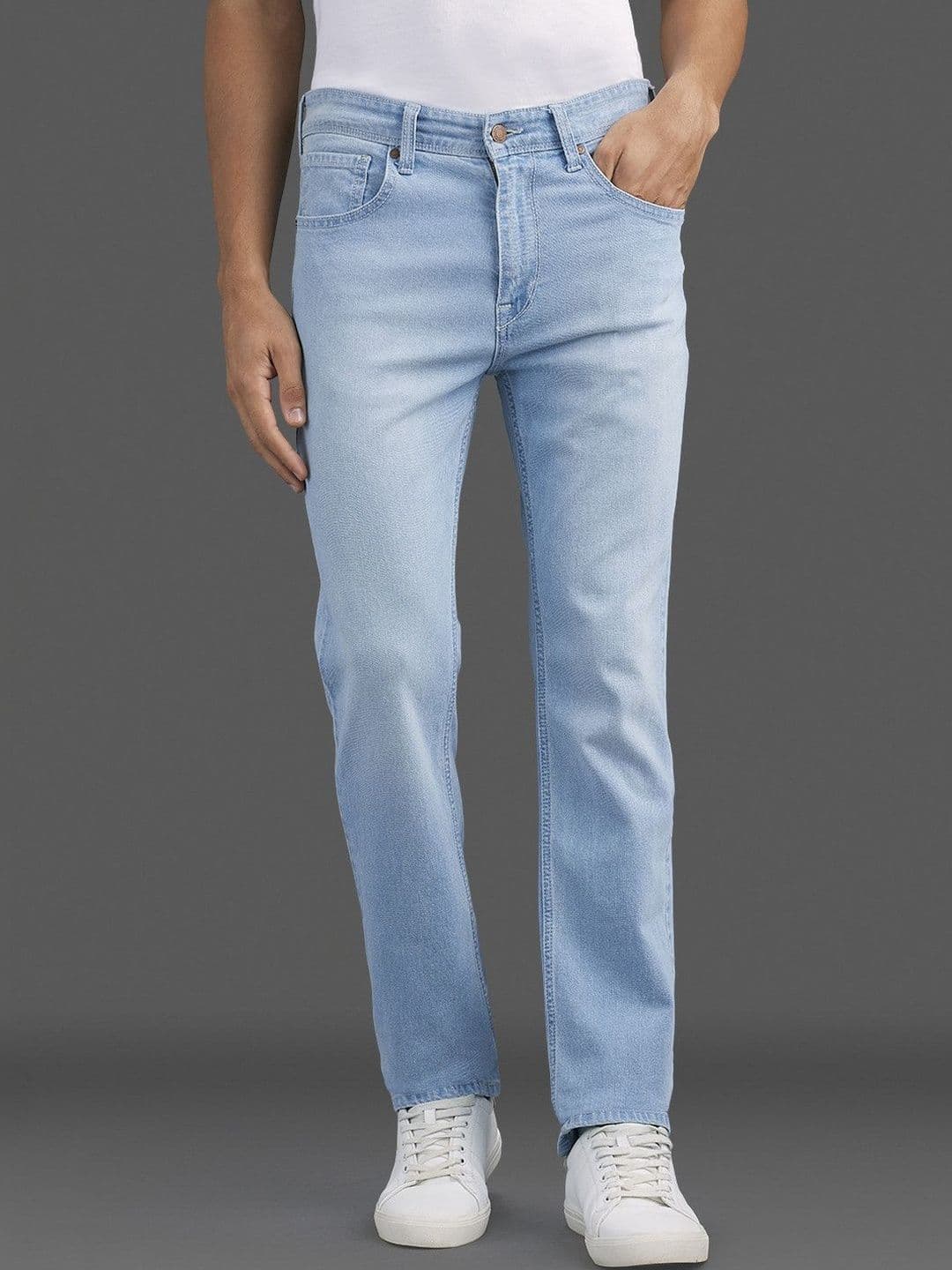 Pepe Jeans Men Holborne Straight Fit Mid-Rise Stretchable Jeans - view 1
