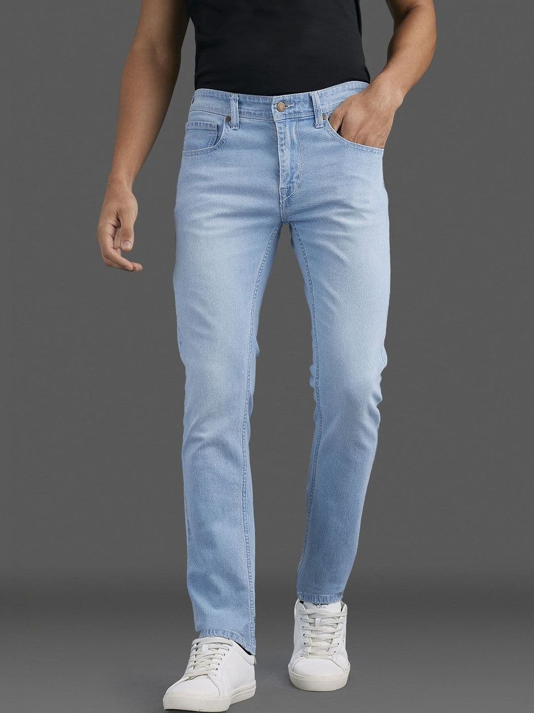 Pepe Jeans Men Vapour Slim Fit Mid-Rise Stretchable Jeans - view 1