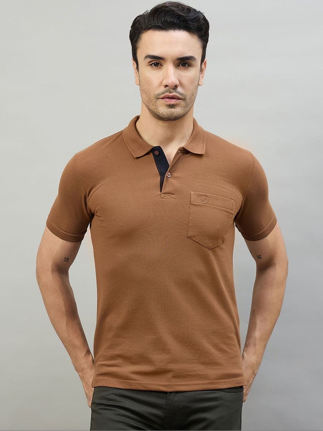 Duke Men Polo Collar Pockets T-shirt - view 1
