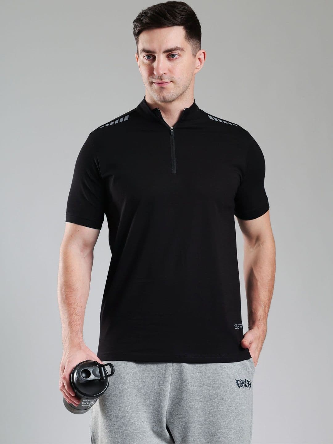 GROW Men High Neck T-shirt - view 1