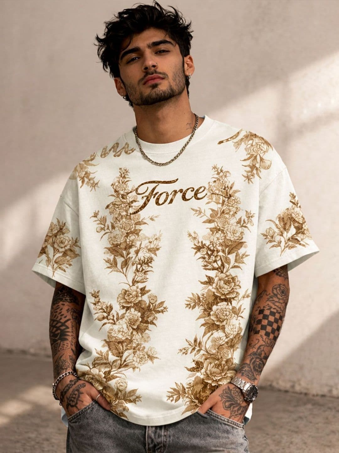Force Men Floral Printed T-shirt - view 1