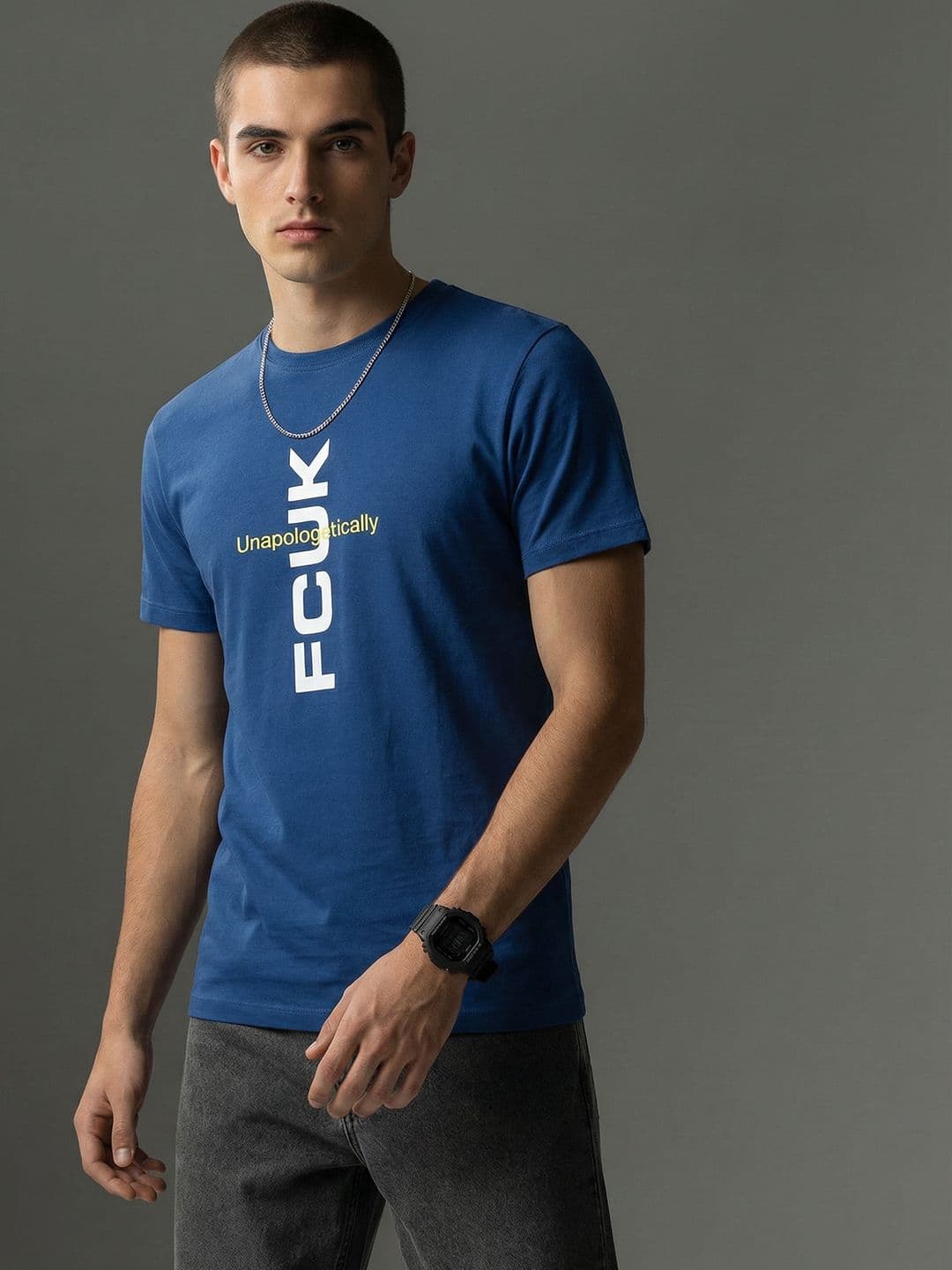 FCUK Brand Logo Printed T-shirt - view 1