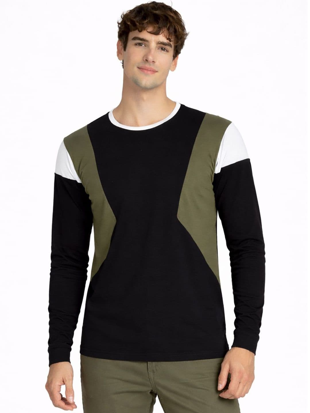 ADRO Men Colourblocked T-shirt - view 1
