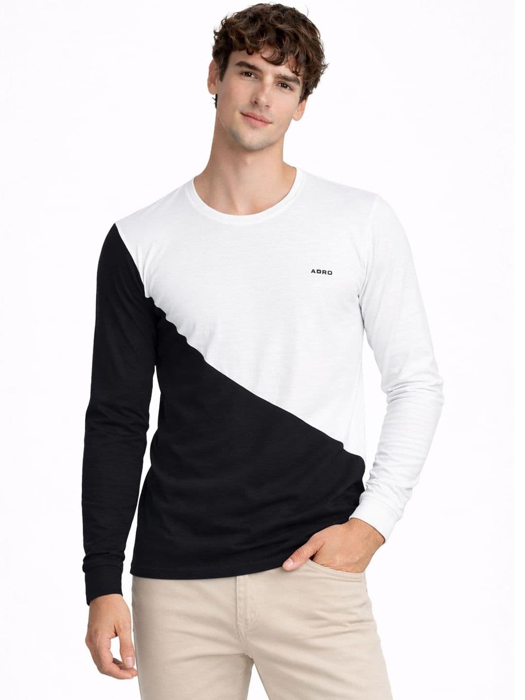 ADRO Men Colourblocked T-shirt - view 1