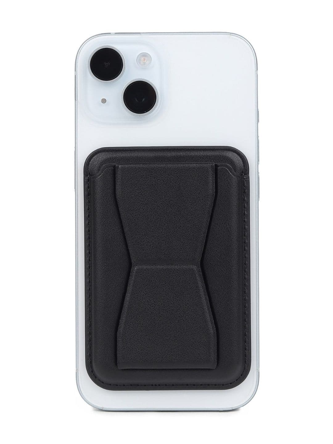 StealODeal Black Premium Slim PU MagSafe Magnetic Phone Wallet Card & Cash Holder - view 1