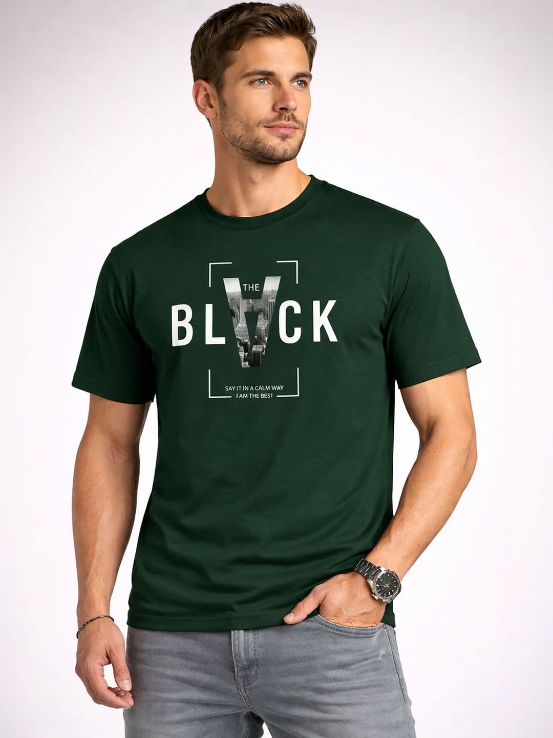 ATIGIANO Men Typography Printed T-shirt - view 1