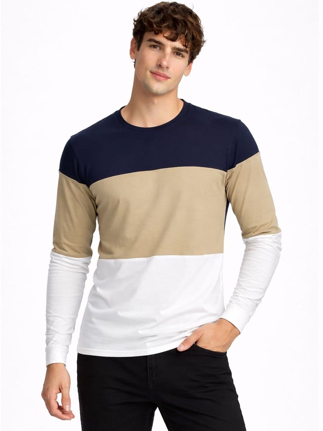 ADRO Men Colourblocked T-shirt - view 1